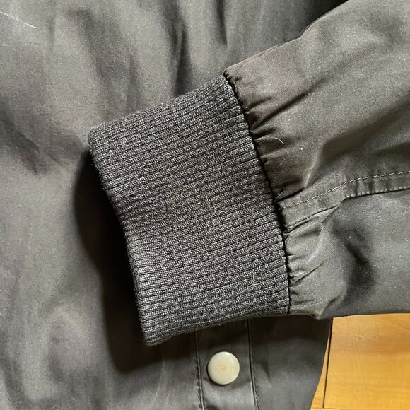 Men's Topman Large Black Bomber Jacket - Picture 2 of 3